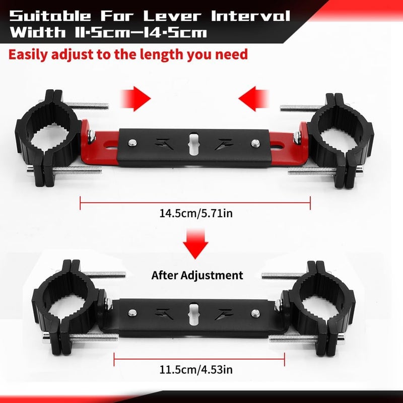 PLUSBEAM Motorcycle Spotlight Mounting Bracket, Light Bar Expansion Bracket for Spot Lights (Pack of 1) - Image 3